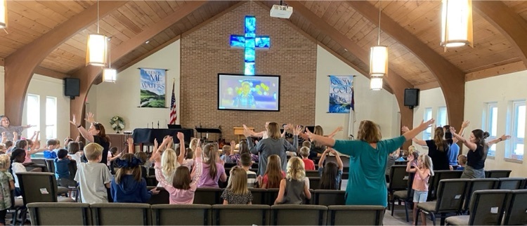 Our first South Campus Chapel for grades 2nd and 3rd!